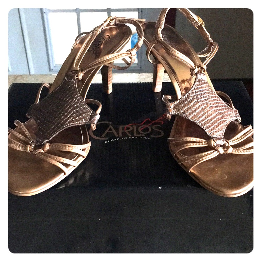 Carlos Santana shoes.  Gold size 8. Like new.